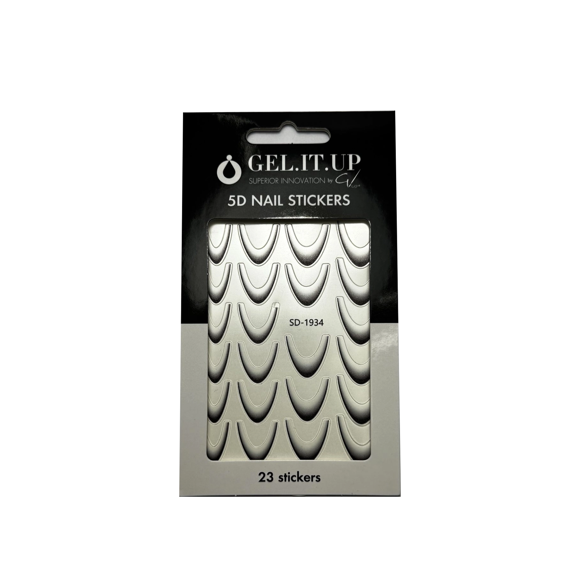 SD-1934 Nail Decals French - Black stickers